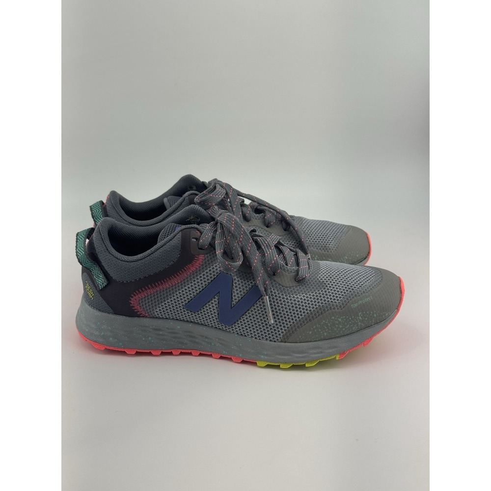New Balance Fresh Foam Running Sneakers Youth Size3.5 Gray/Blue/Pink #YPTARIGG